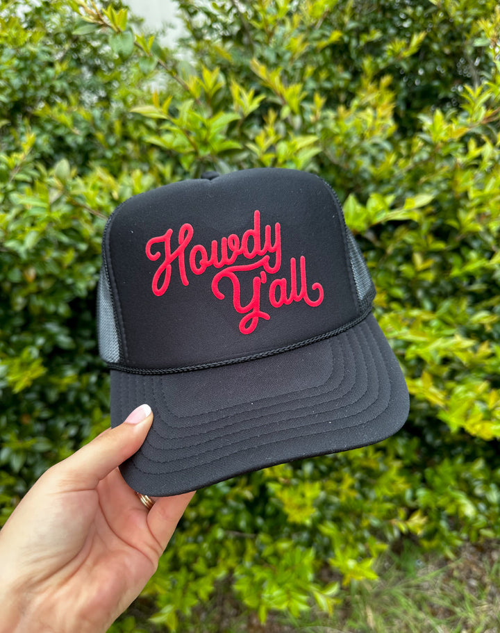 Howdy Y'all Black Trucker