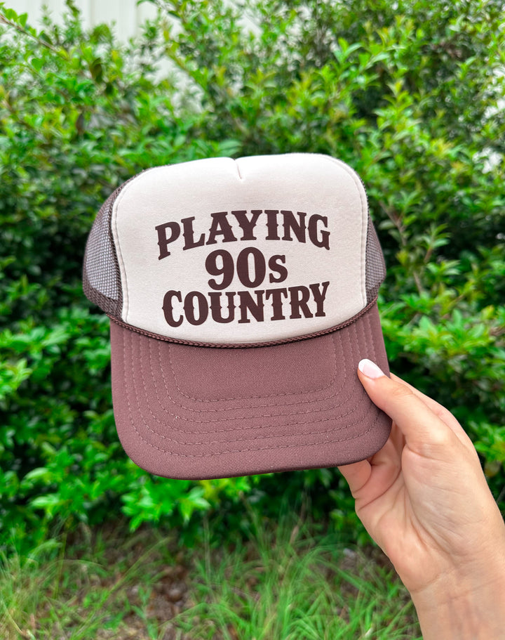 Playing 90's Country Tan/Brown Trucker