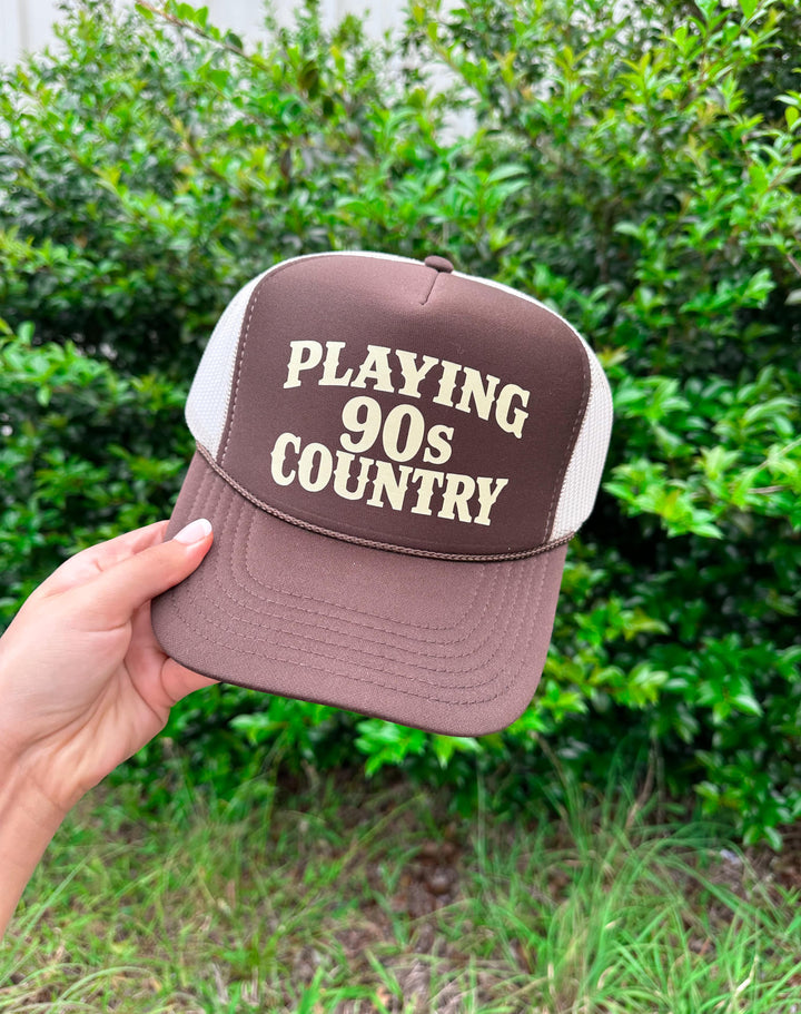 Playing 90's Country Brown/Tan Trucker