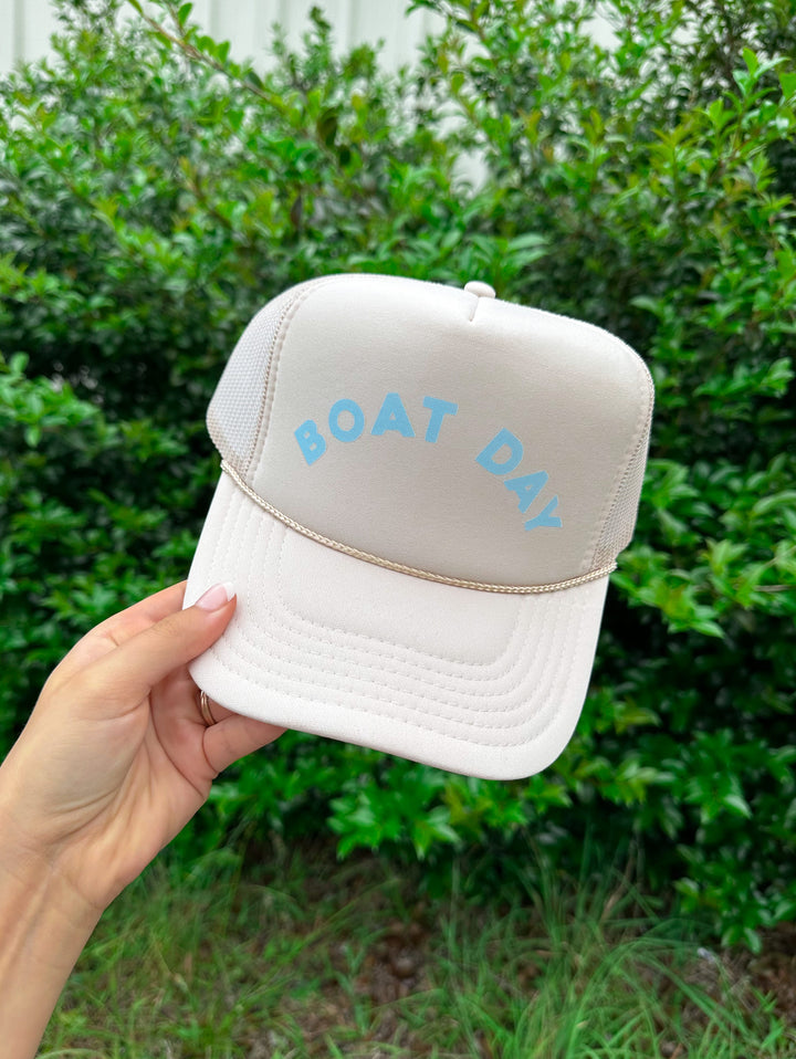Boat Day Cream Trucker Hat
