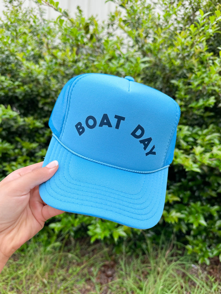 Boat Day Columbia Blue Trucker Hat