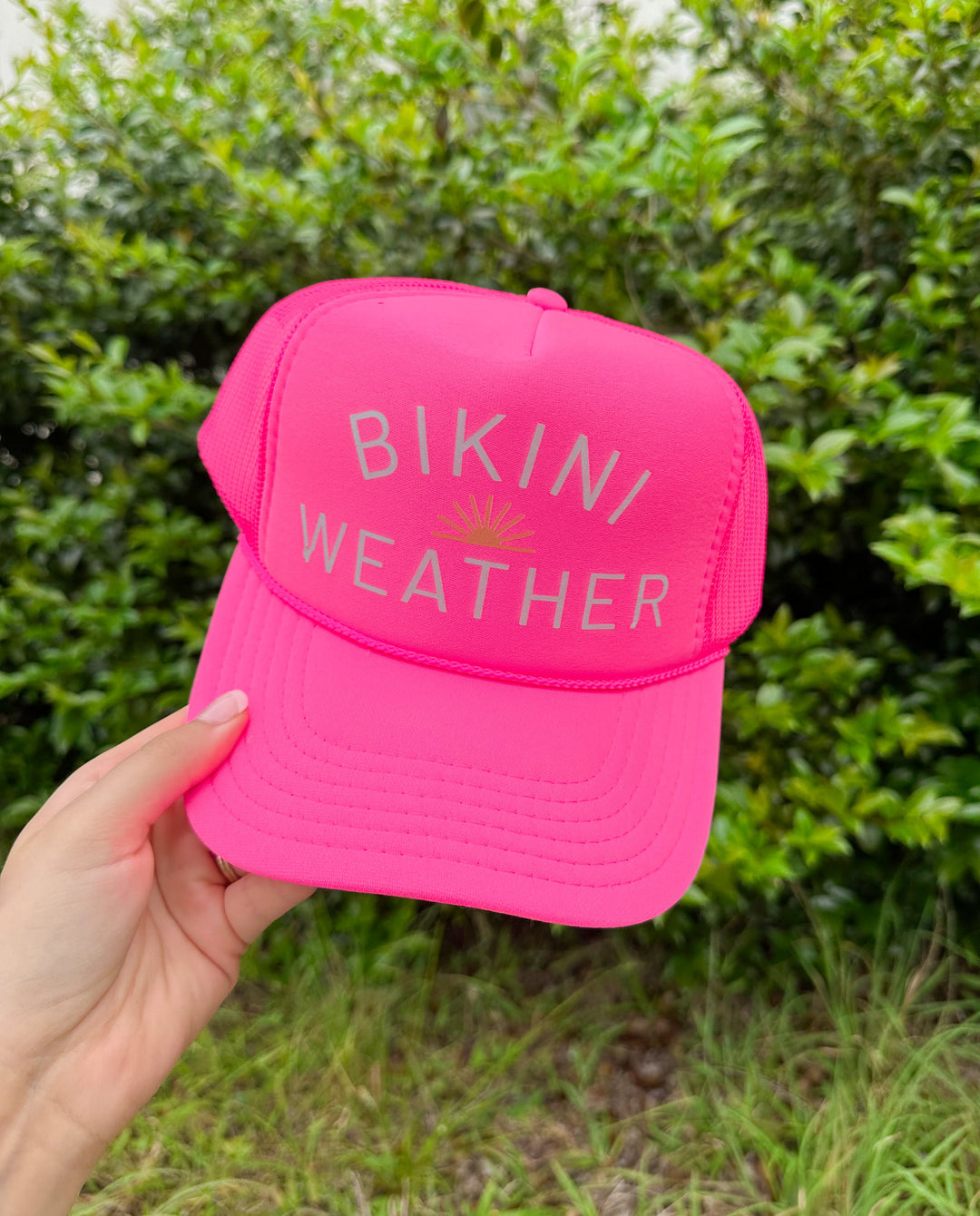Bikini Weather Hot Pink Trucker Hat