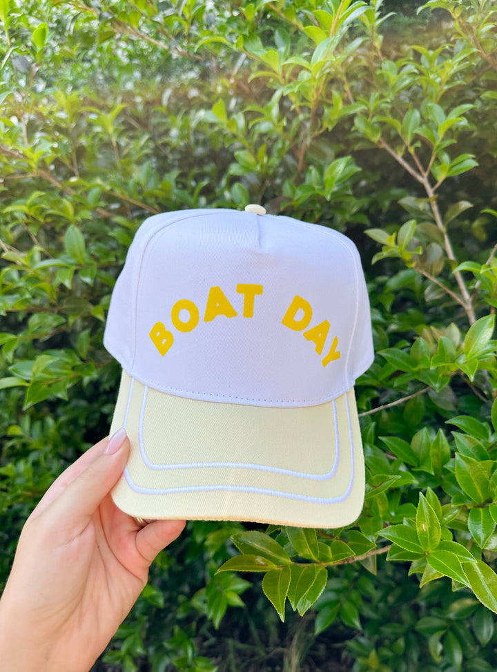 Boat Day White/Yellow Trucker Hat