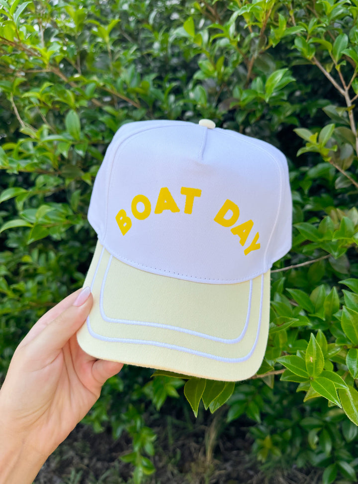 Boat Day White/Yellow Trucker Hat