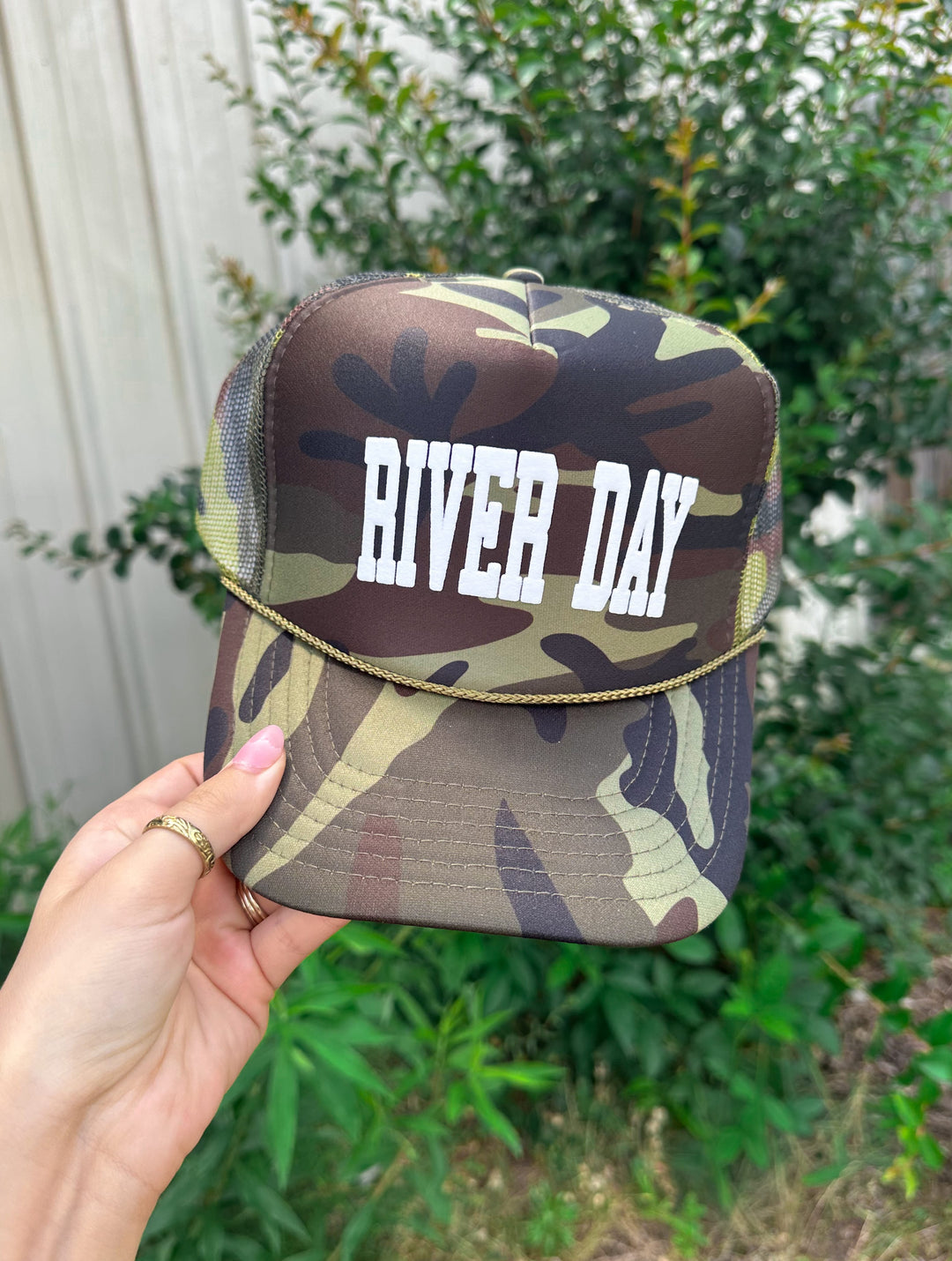 River Day Full Camo Trucker Hat