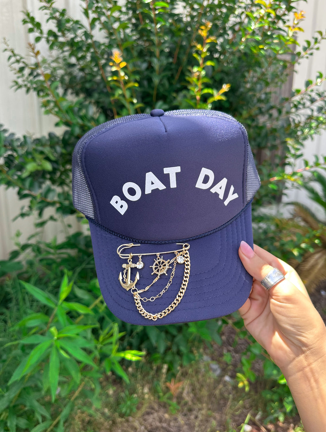 Boat Day Navy Trucker Hat