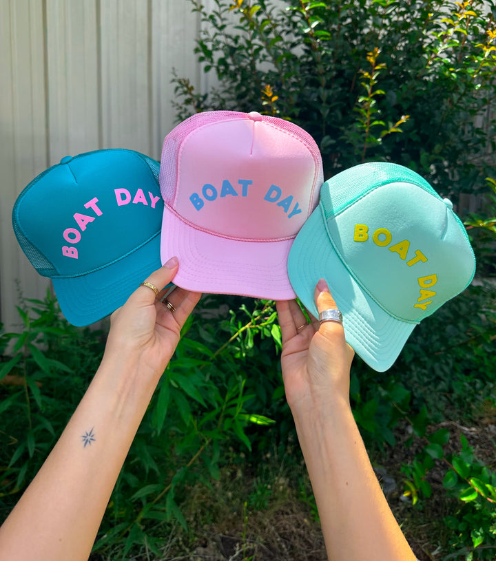 Boat Day Light Pink Trucker Hat