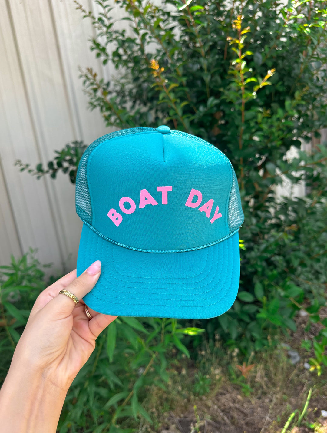 Boat Day Retro Jade Trucker Hat