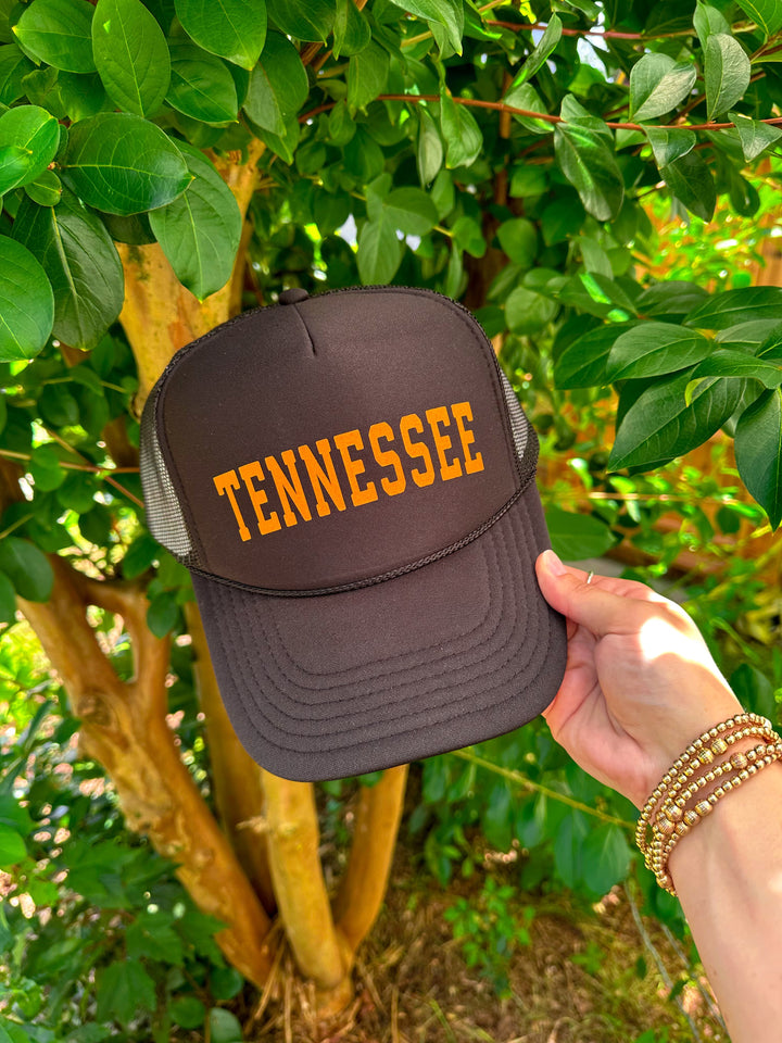 Tennessee Black Trucker Hat
