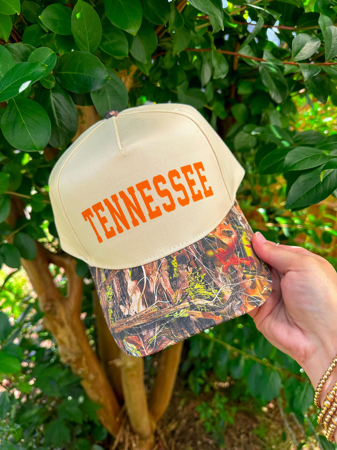 Tennessee Khaki/ Real Camo Canvas Trucker