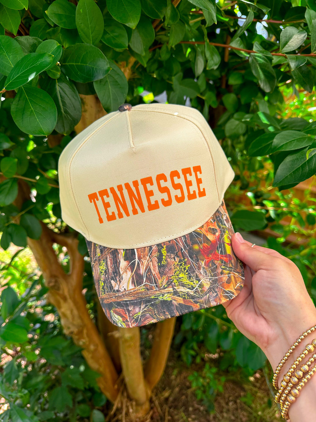 Tennessee Khaki/ Real Camo Canvas Trucker