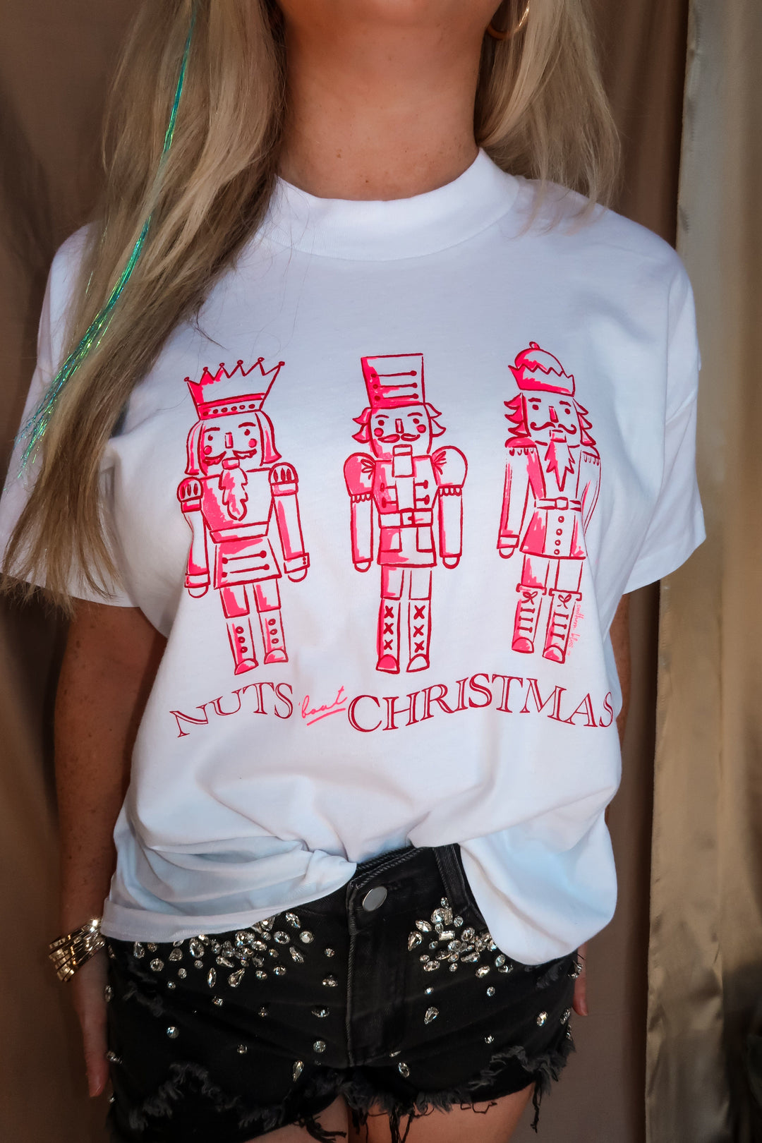 Nuts Bout Christmas White Tee