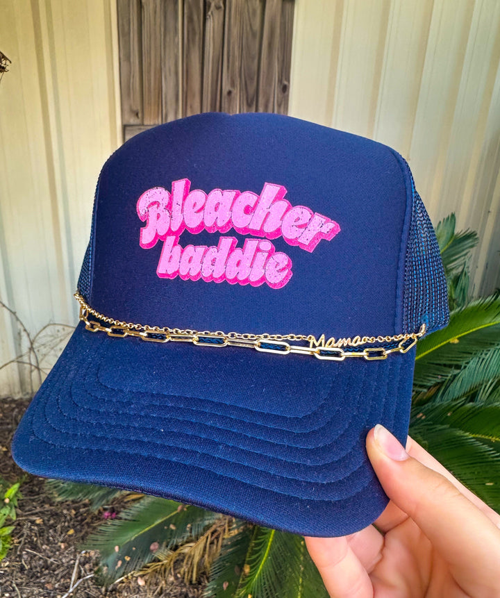 Bleacher Baddie Navy Trucker Hat