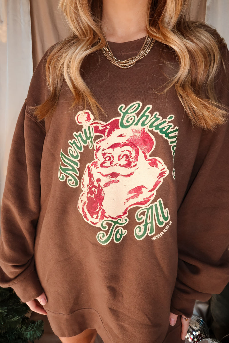 Vintage Christmas Holiday Crewneck Sweatshirt Hanes - Depop