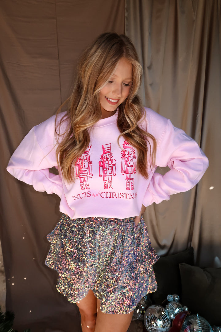 Nuts Bout Christmas Pink Sweatshirt