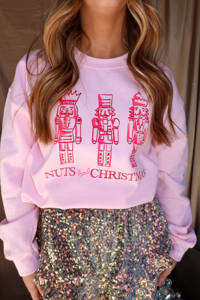 Nuts Bout Christmas Pink Sweatshirt