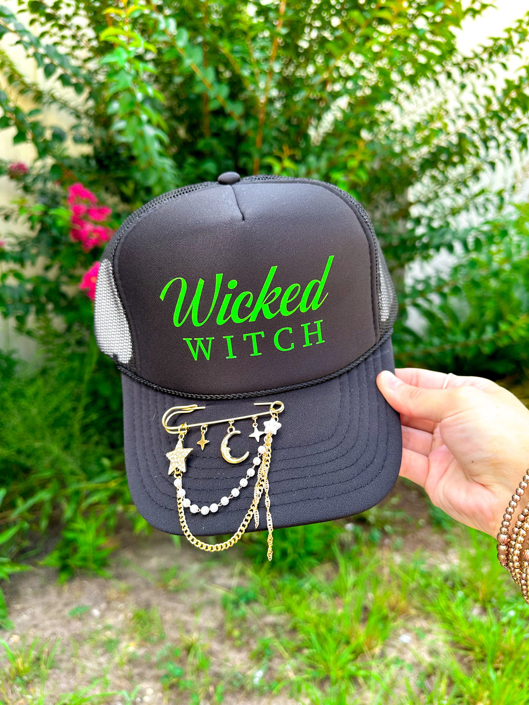 Wicked Witch Black Trucker Hat