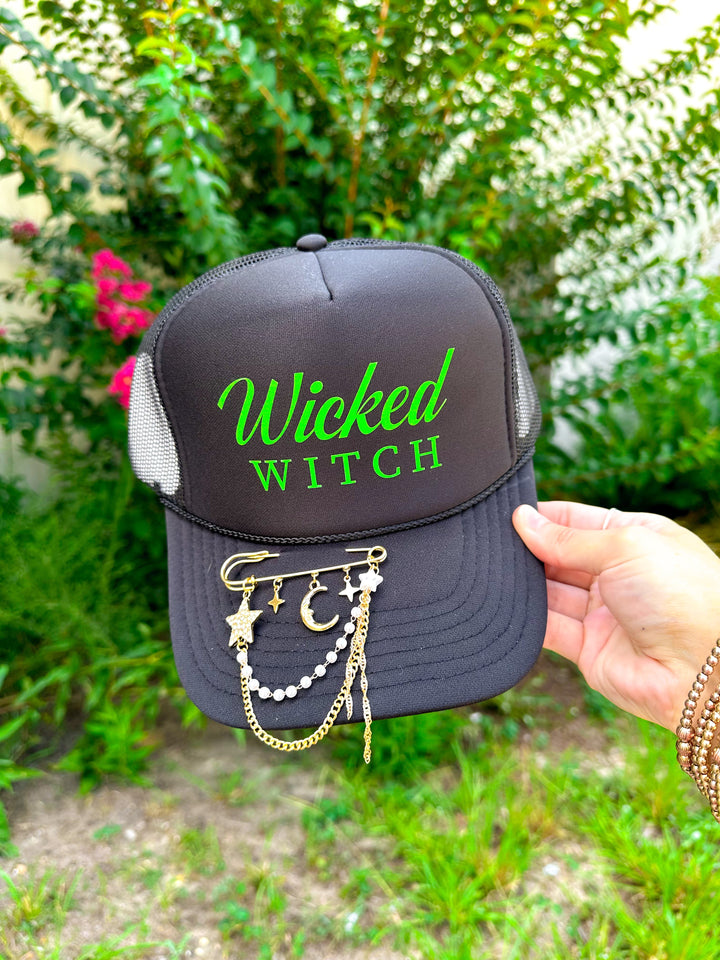 Wicked Witch Black Trucker Hat
