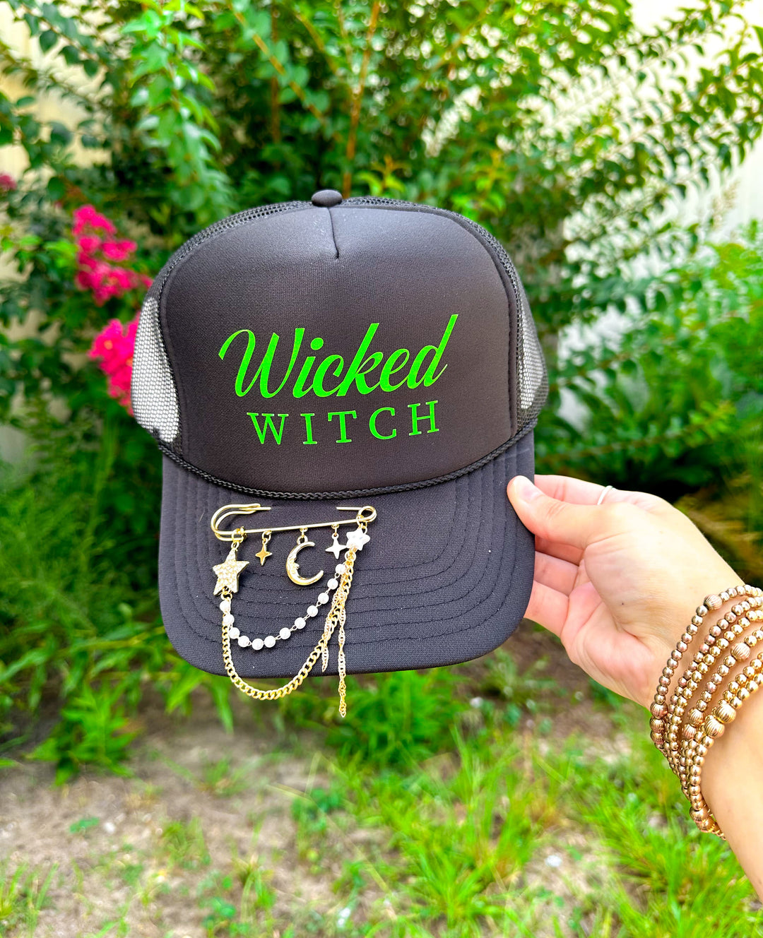 Wicked Witch Black Trucker Hat