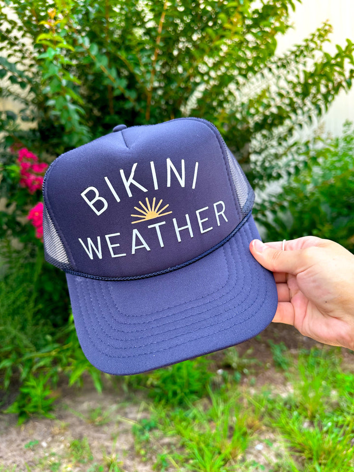 Bikini Weather Navy Trucker Hat
