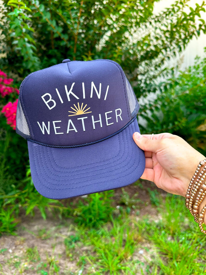 Bikini Weather Navy Trucker Hat