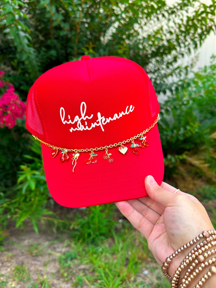 High Maintenance Red Trucker