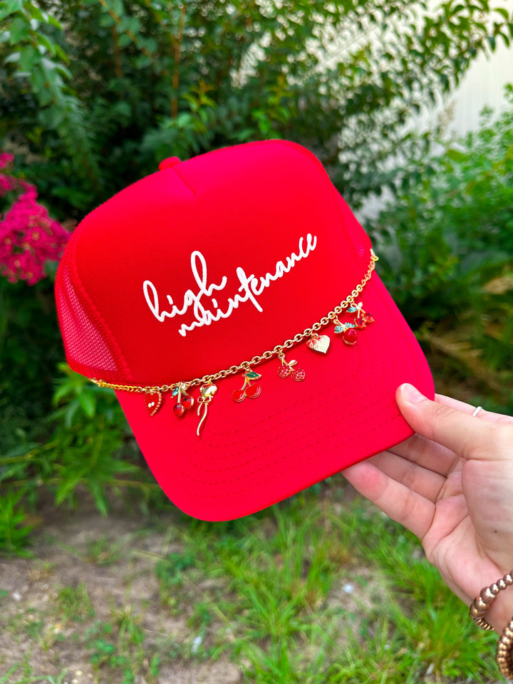 High Maintenance Red Trucker