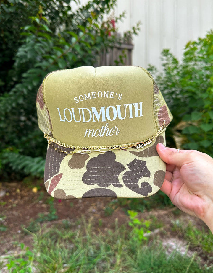 Someone's Loud Mouth Mother Two Tone Camo Trucker Hat