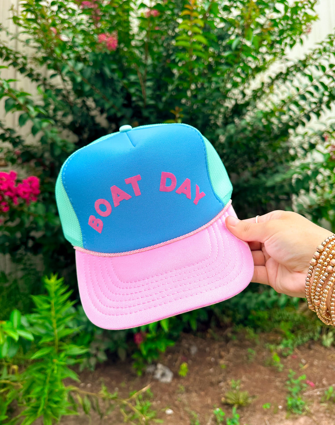 Boat Day Multi Trucker Hat (Carolina Blue)
