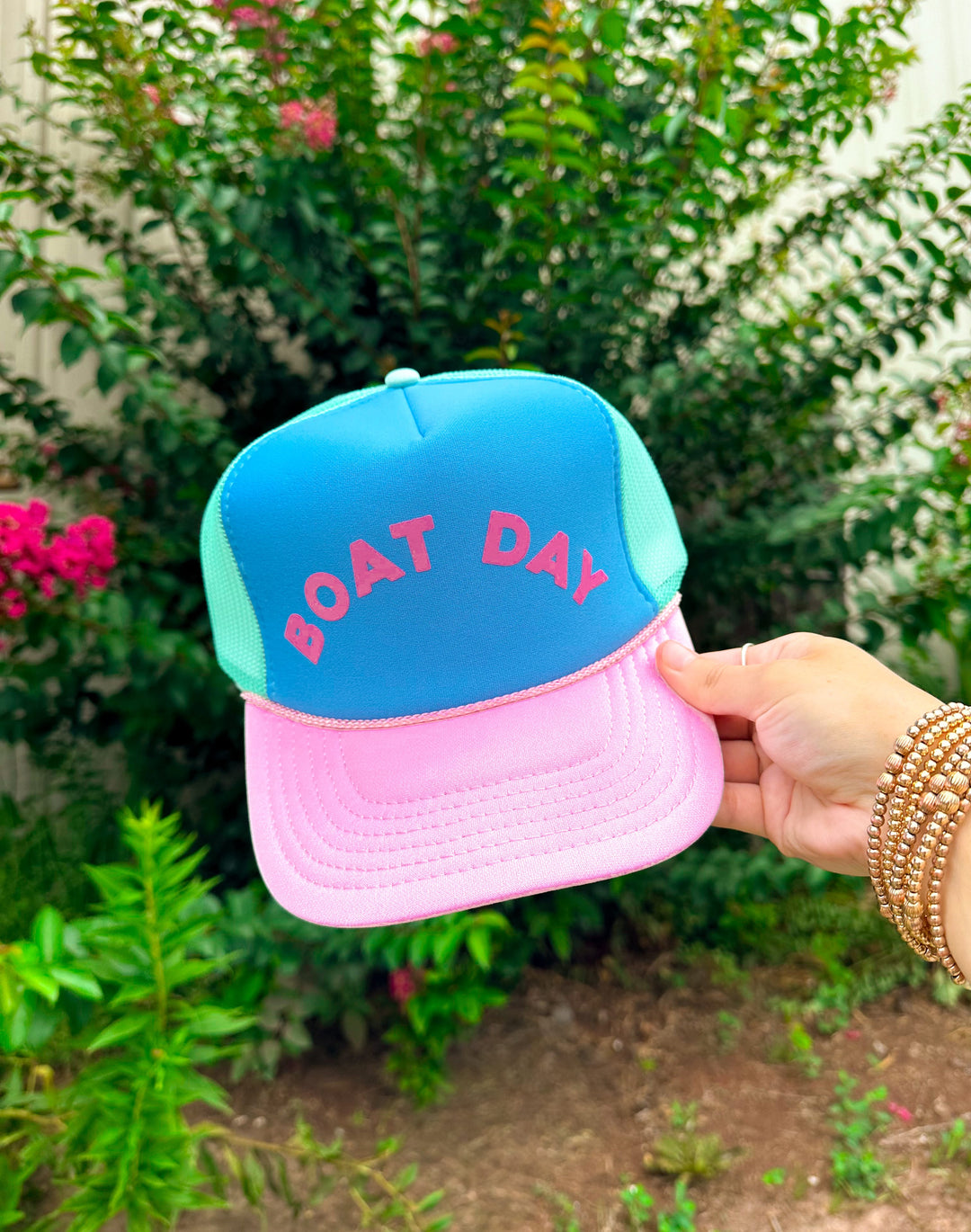 Boat Day Multi Trucker Hat (Carolina Blue)