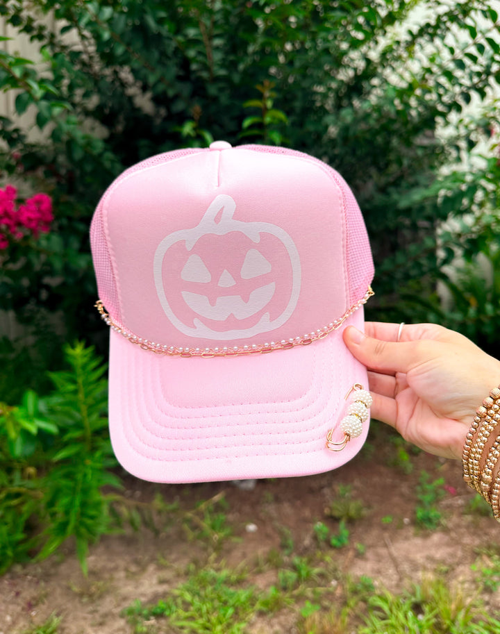 Pumpkin Light Pink Trucker Hat
