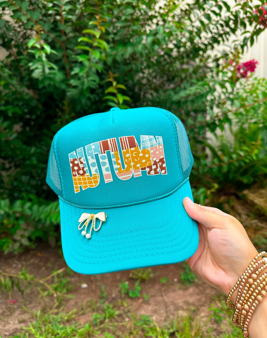 AUTUMN Retro Jade Trucker Hat