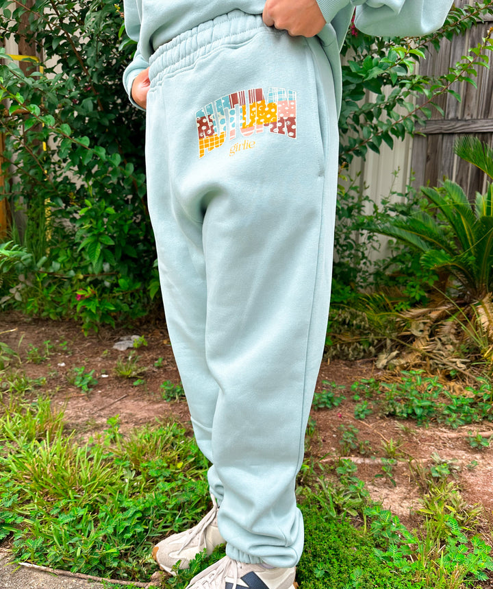 Autumn Girlie Sage Joggers