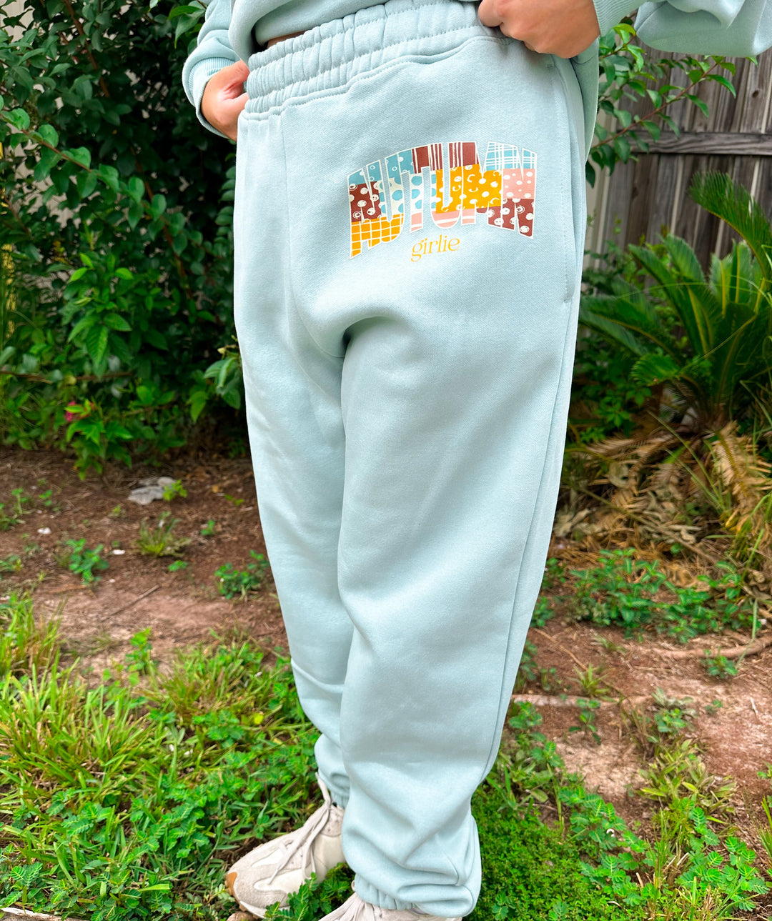 Autumn Girlie Sage Joggers