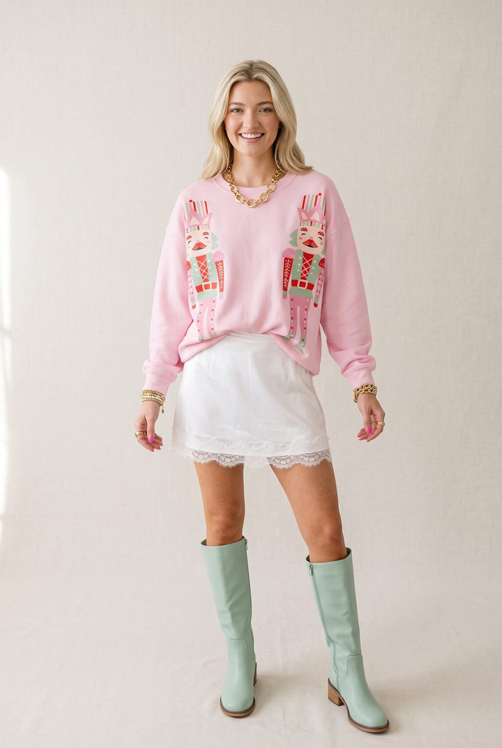 Double Nutcracker Pink Sweatshirt