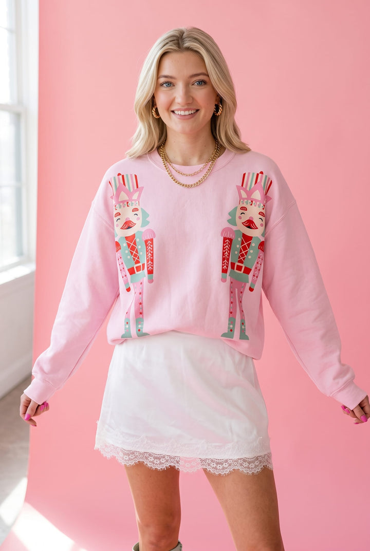 Double Nutcracker Pink Sweatshirt