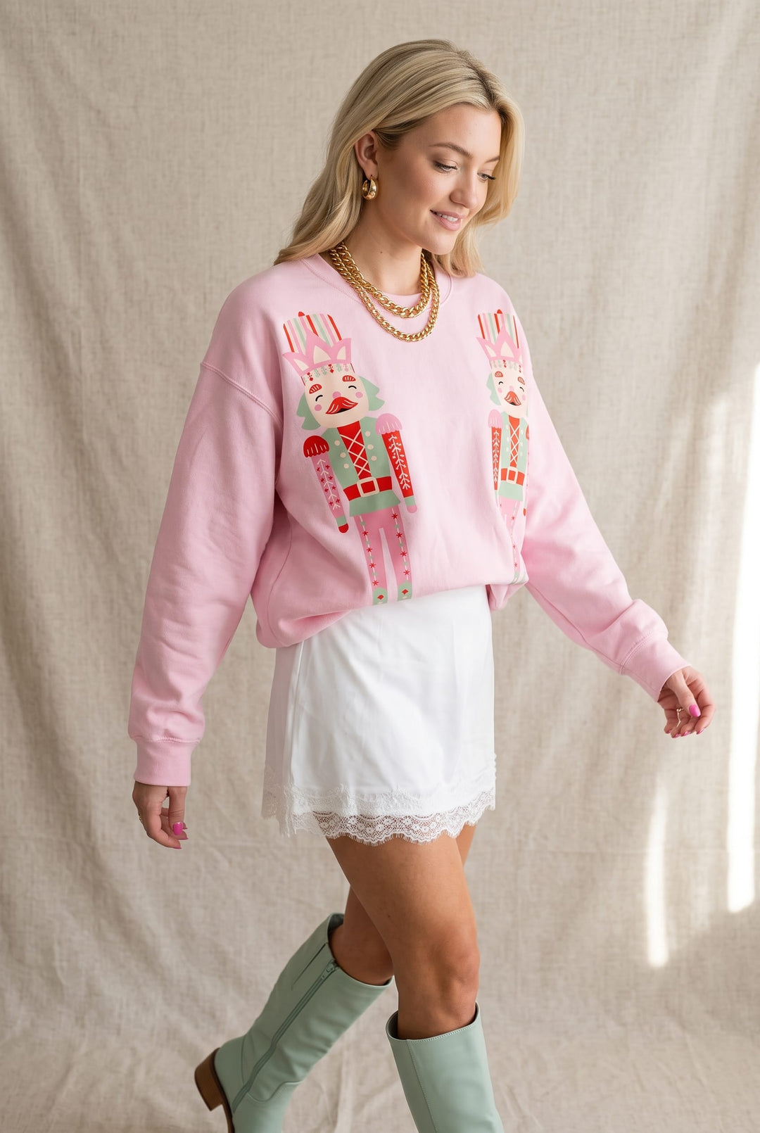 Double Nutcracker Pink Sweatshirt
