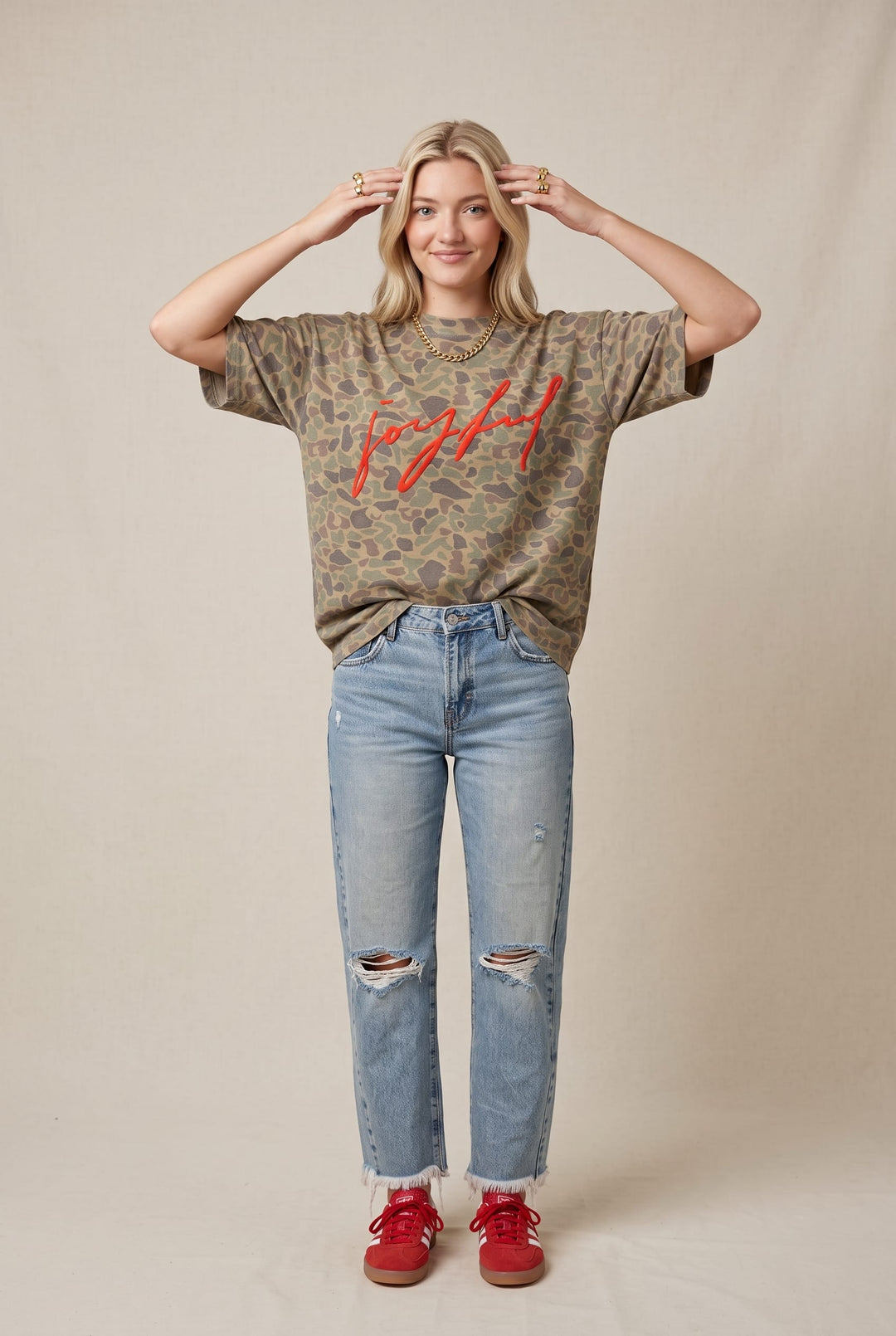 Joyful Duck Camo Heavy Tee