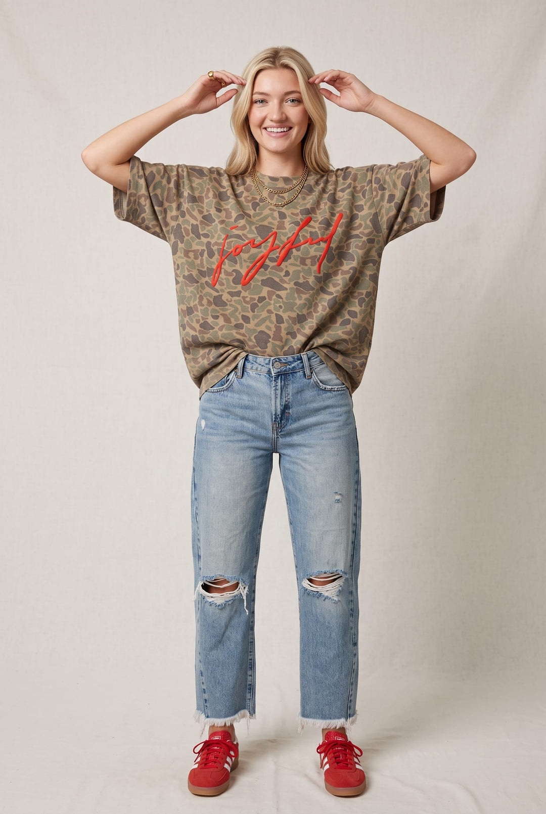 Joyful Duck Camo Heavy Tee