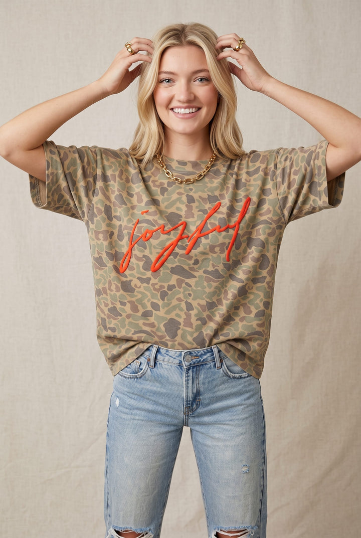 Joyful Duck Camo Heavy Tee