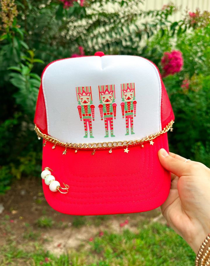 Nutcracker Trio White/Red Trucker