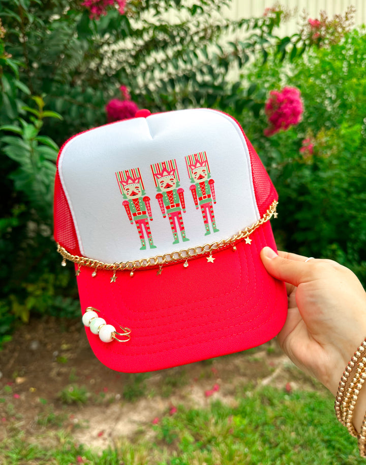 Nutcracker Trio White/Red Trucker