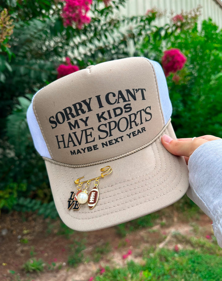 Sorry Sports Khaki/White Trucker Hat