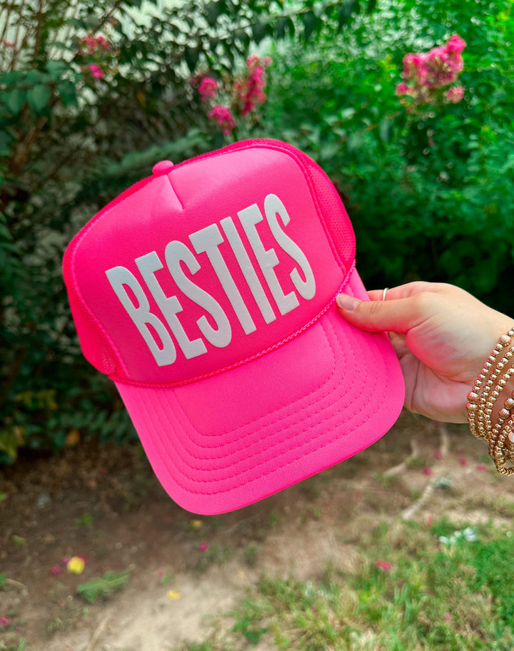 BESTIES Hot Pink Trucker Hat