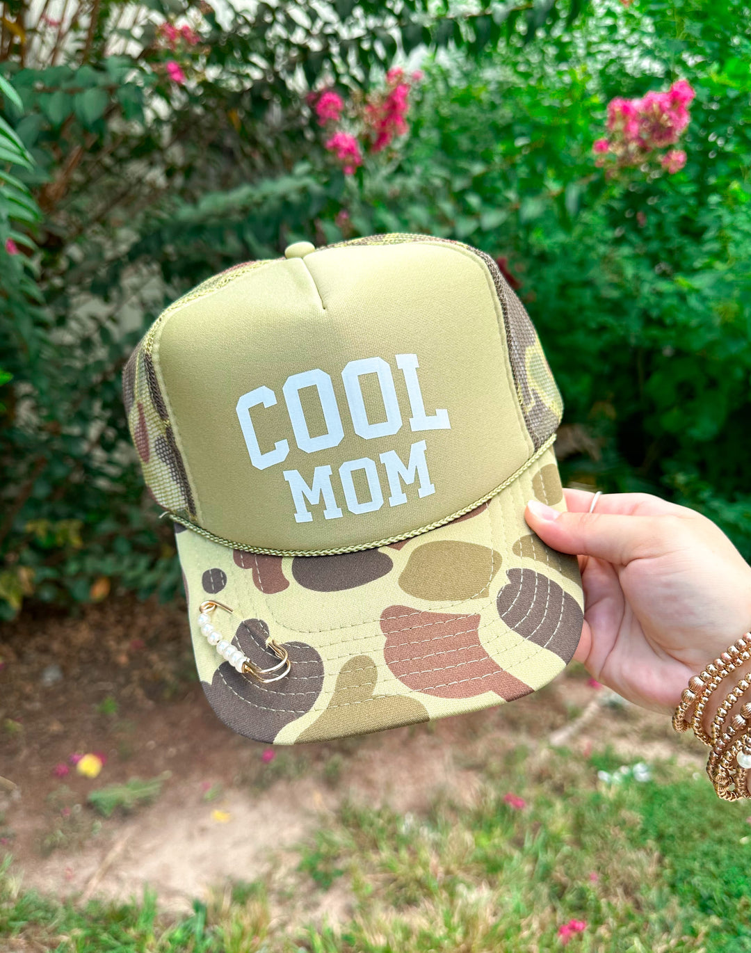 COOL MOM Two-Tone Camo Trucker