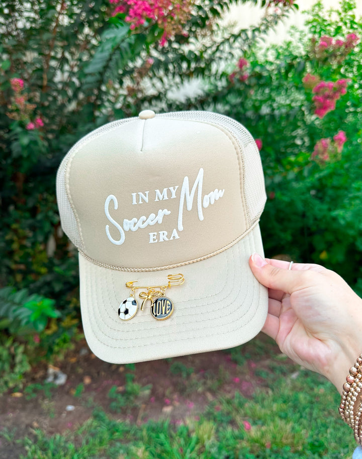 In My Soccer Mom Era Tan Trucker Hat