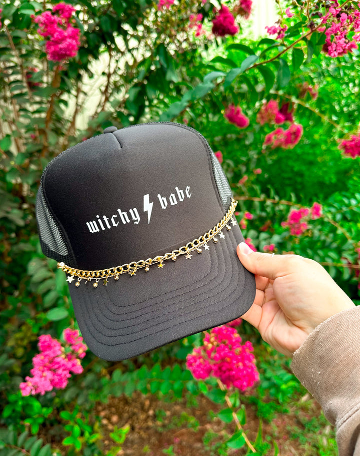 Witchy Babe Black Trucker