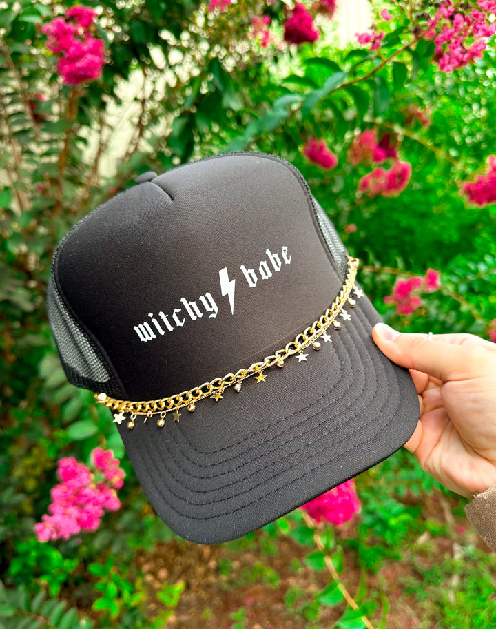 Witchy Babe Black Trucker