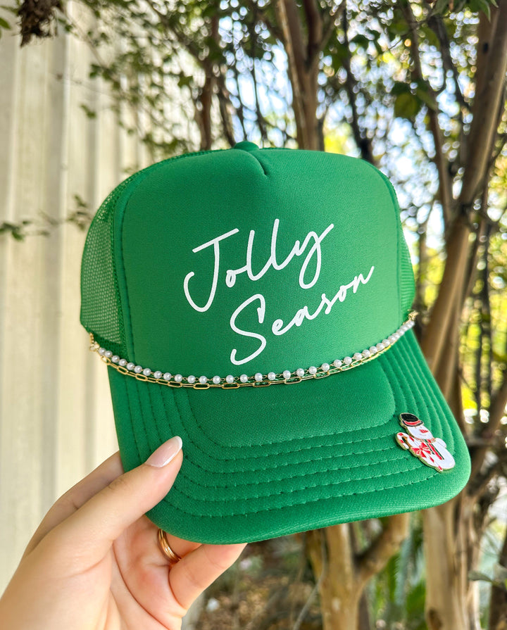 Jolly Season Kelly Green Trucker