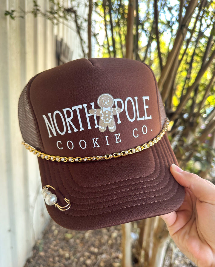 North Pole Cookie Co Dark Brown Trucker